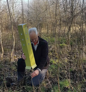 David Appleton with non plastic tree guard